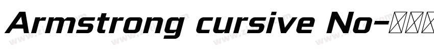 Armstrong cursive No字体转换
